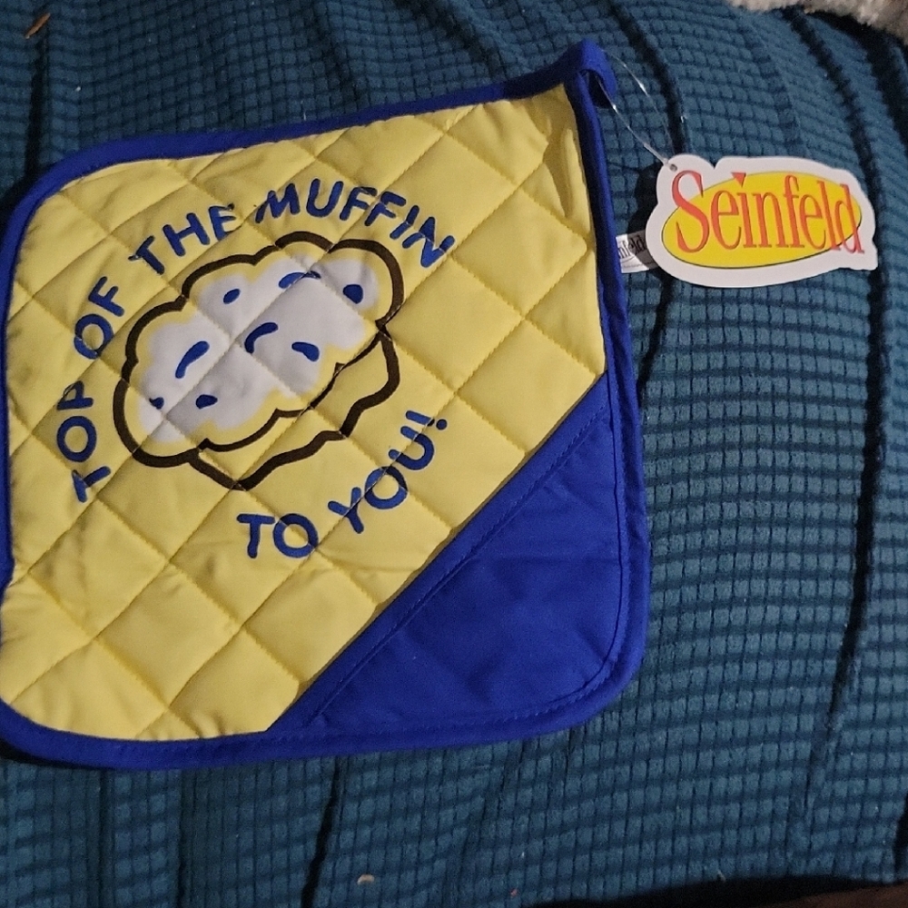 Seinfeld Blue and Yellow Pot Holder